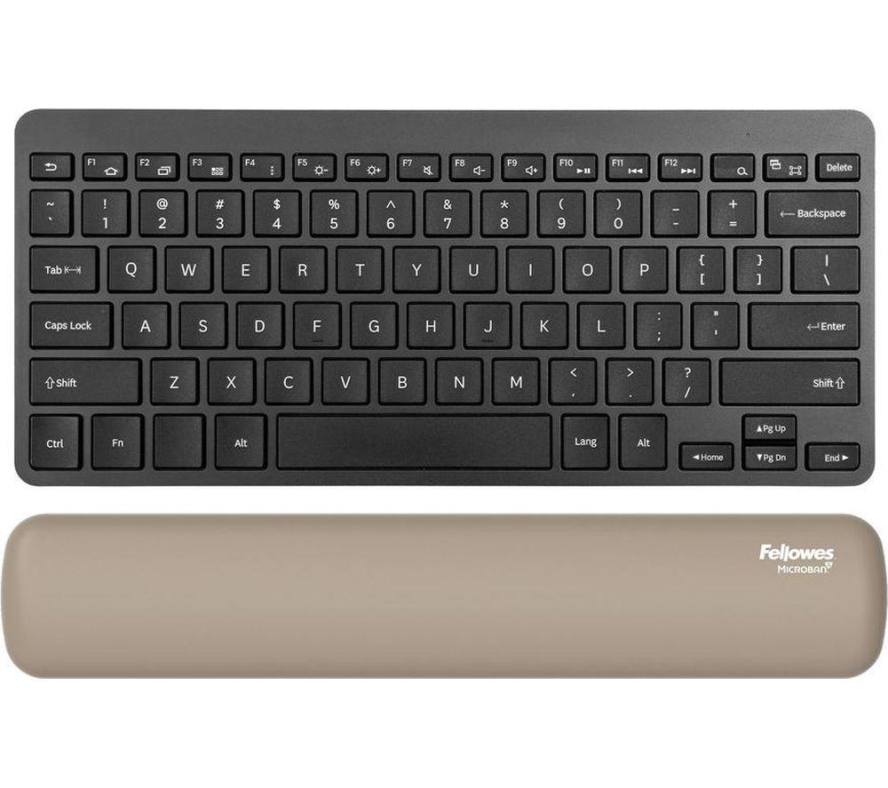 FELLOWES Breyta Silicone Keyboard Wrist Rest - Sand image number 3 of 5