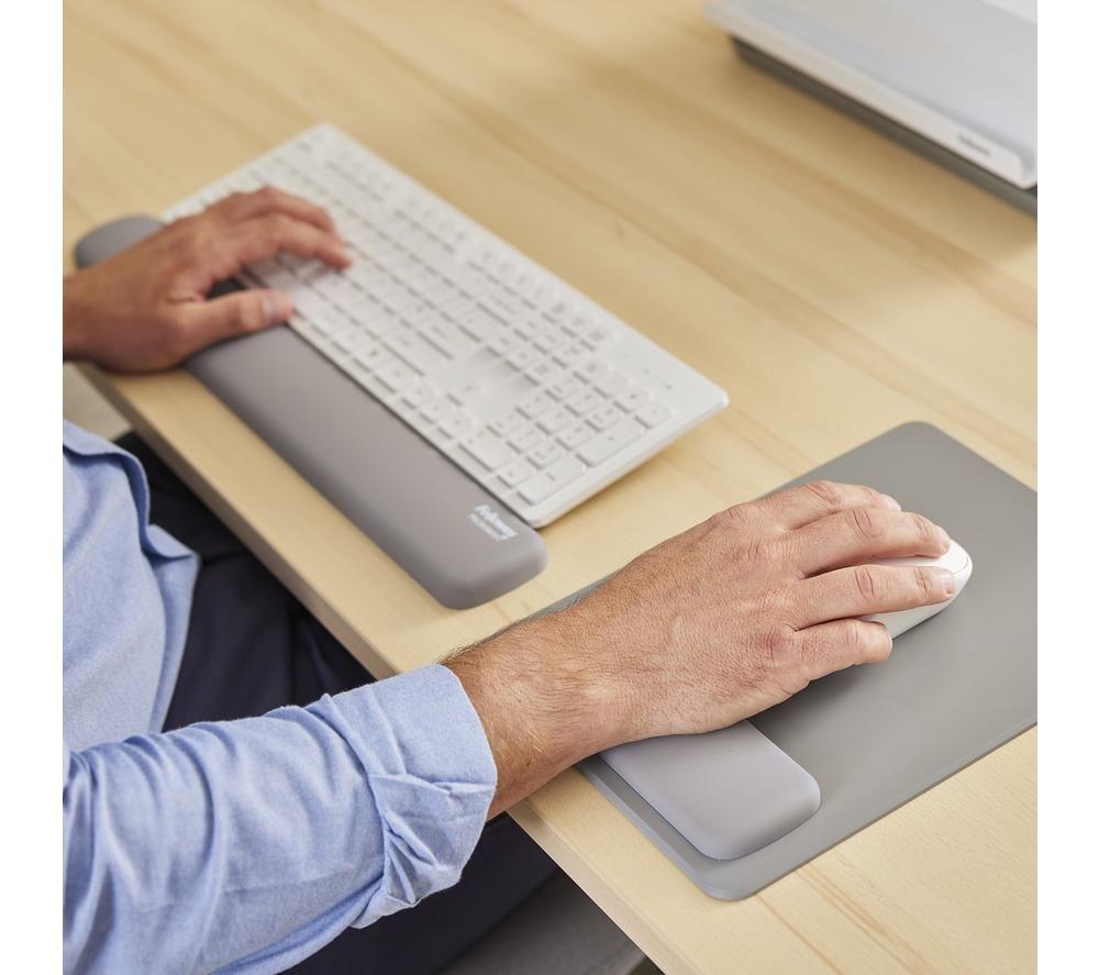 FELLOWES Breyta Silicone Keyboard Wrist Rest - Grey image number 5 of 7