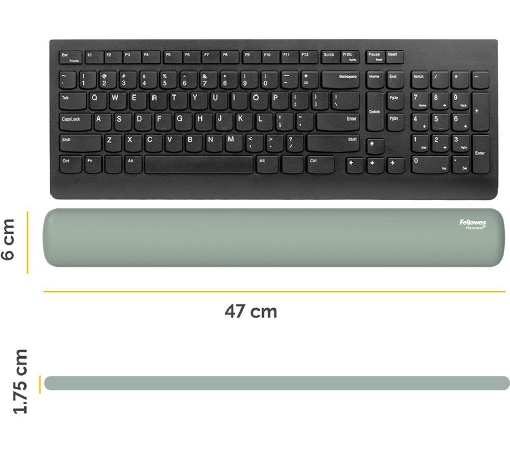 FELLOWES Breyta Silicone Keyboard Wrist Rest - Sage image number 5 of 8