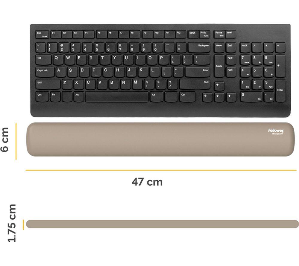 FELLOWES Breyta Silicone Keyboard Wrist Rest - Sand image number 7 of 12