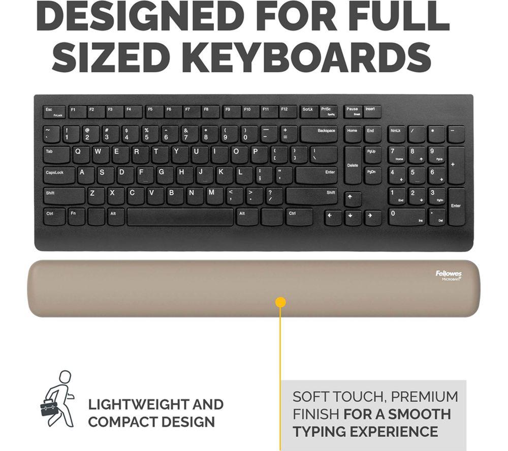 FELLOWES Breyta Silicone Keyboard Wrist Rest - Sand image number 8 of 12