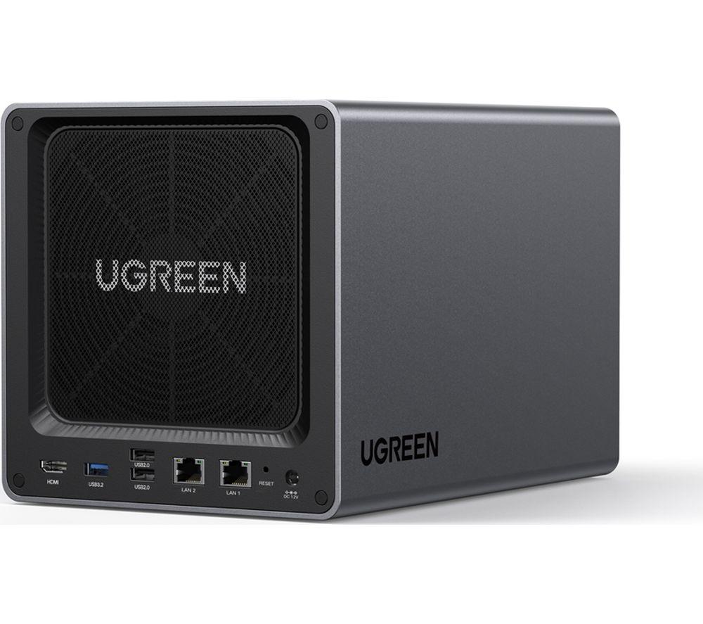 UGREEN NASync DXP4800 NAS Enclosure - 4 Bay, Black & Grey