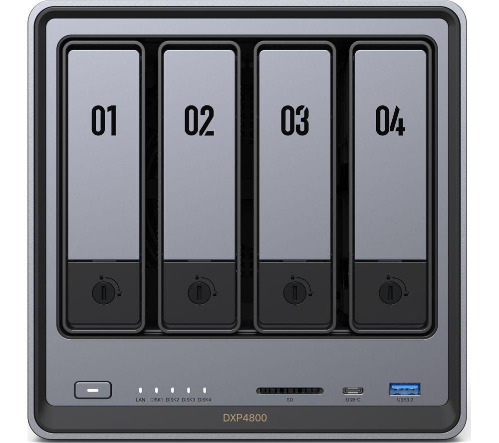 Buy UGREEN NASync DXP4800 NAS Enclosure - 4 Bay, Black & Grey | Currys