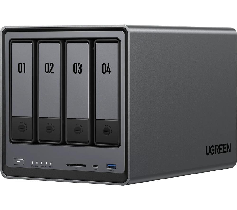 UGREEN NASync DXP4800 Plus NAS Enclosure - 4 Bay, Black & Grey image number 6 of 6