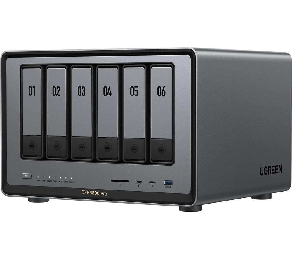 Ugreen Black/Grey Nasync Dxp6800pro Nas Desktop Intel® Core™ I5 I5-1235U 8 Gb Ddr - Image 10