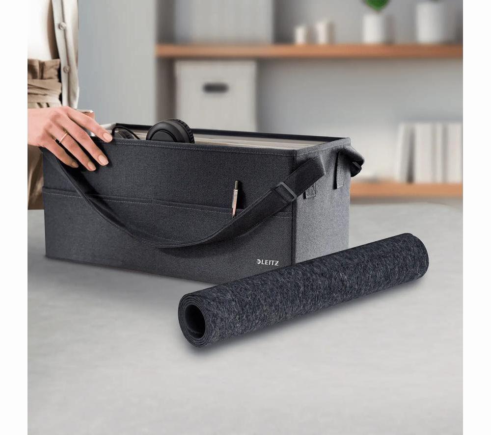LEITZ Feel Good Desk Mat - Dark Grey image number 6 of 9