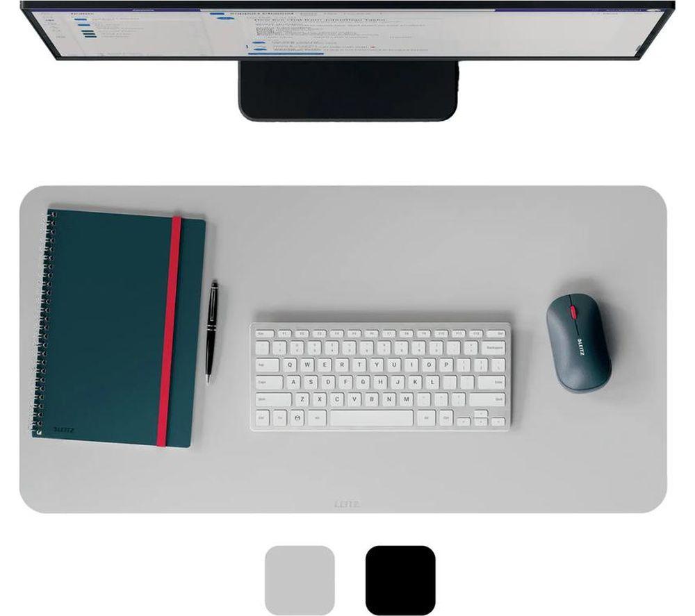LEITZ Leather Desk Mat - Grey, Large image number 2 of 5