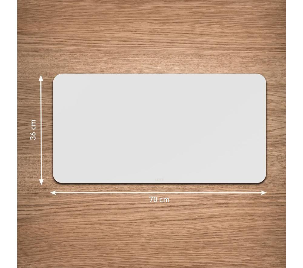 LEITZ Leather Desk Mat - Grey, Large image number 4 of 5