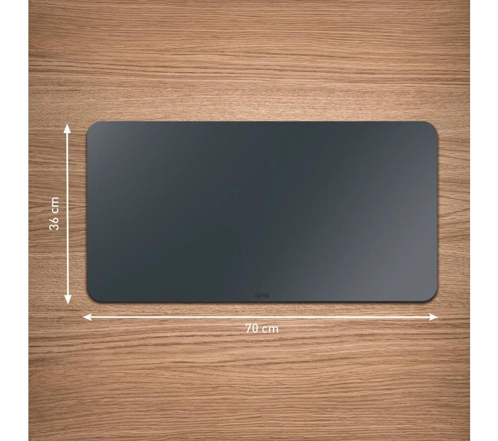 LEITZ Leather Desk Mat - Black, Large image number 4 of 5