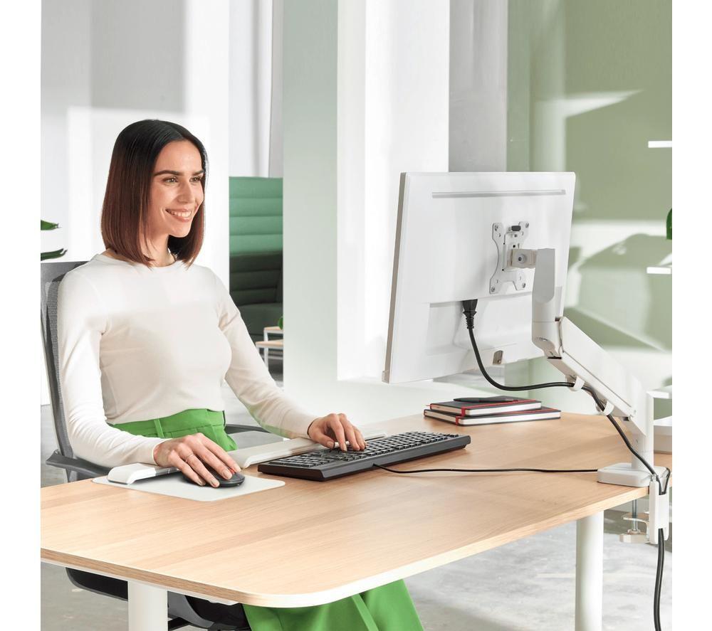 LEITZ Leitz Ergo Space Saving Single Monitor Arm White image number 2 of 6