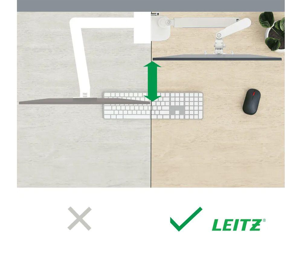 LEITZ Leitz Ergo Space Saving Single Monitor Arm White image number 4 of 6