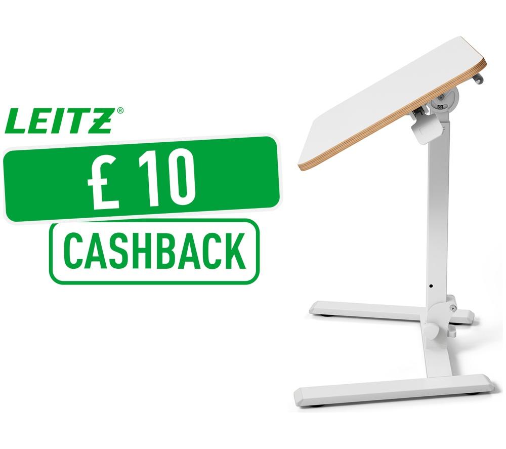 LEITZ Ergo Sit-Stand Foldable Desk - White image number 2 of 17