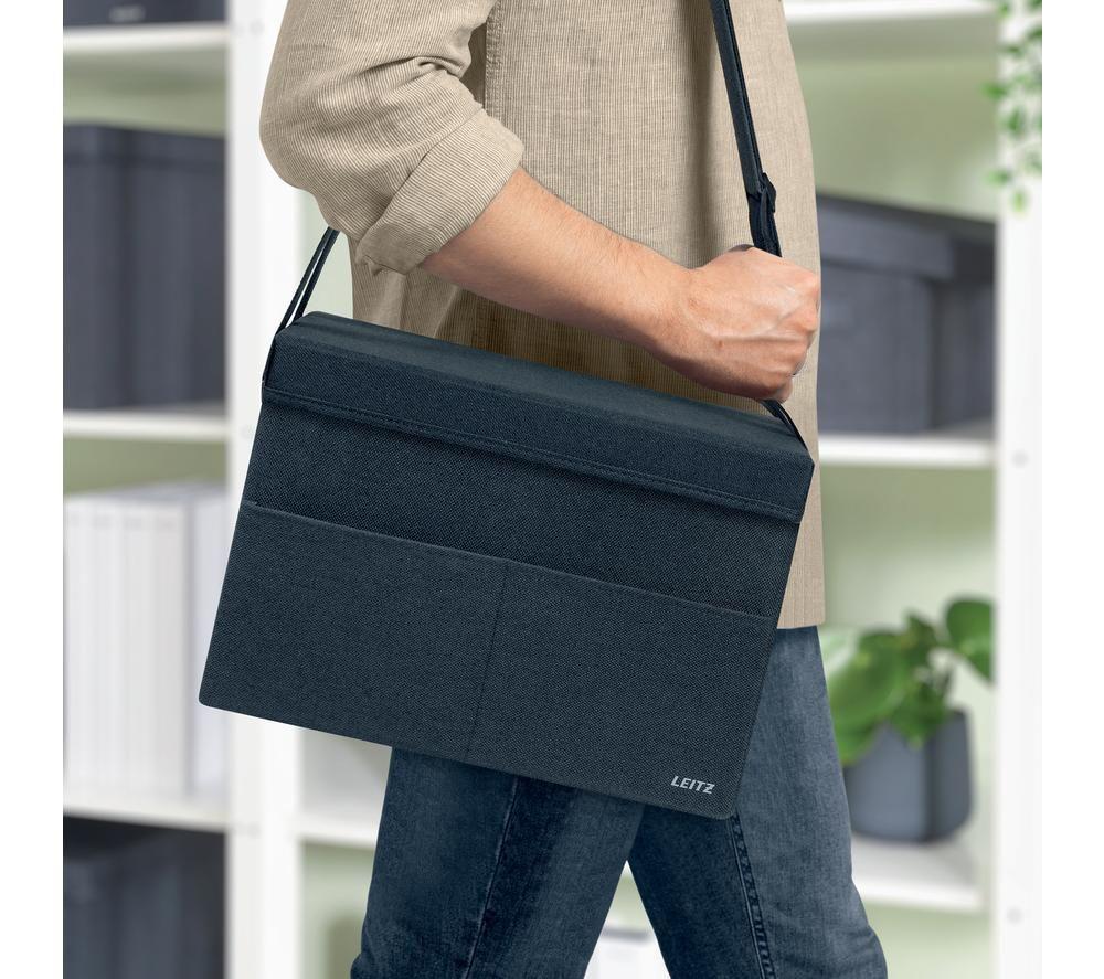 Buy LEITZ Fabric Hot Desking Work Bag - Velvet Grey, Medium | Currys