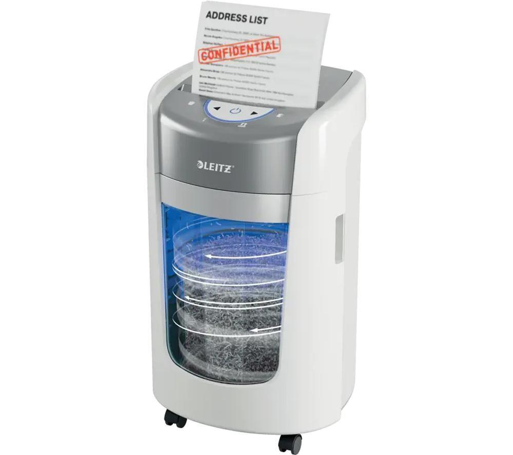 LEITZ IQ OptiMax Home Office P5 Micro Cut Paper Shredder image number 2 of 11