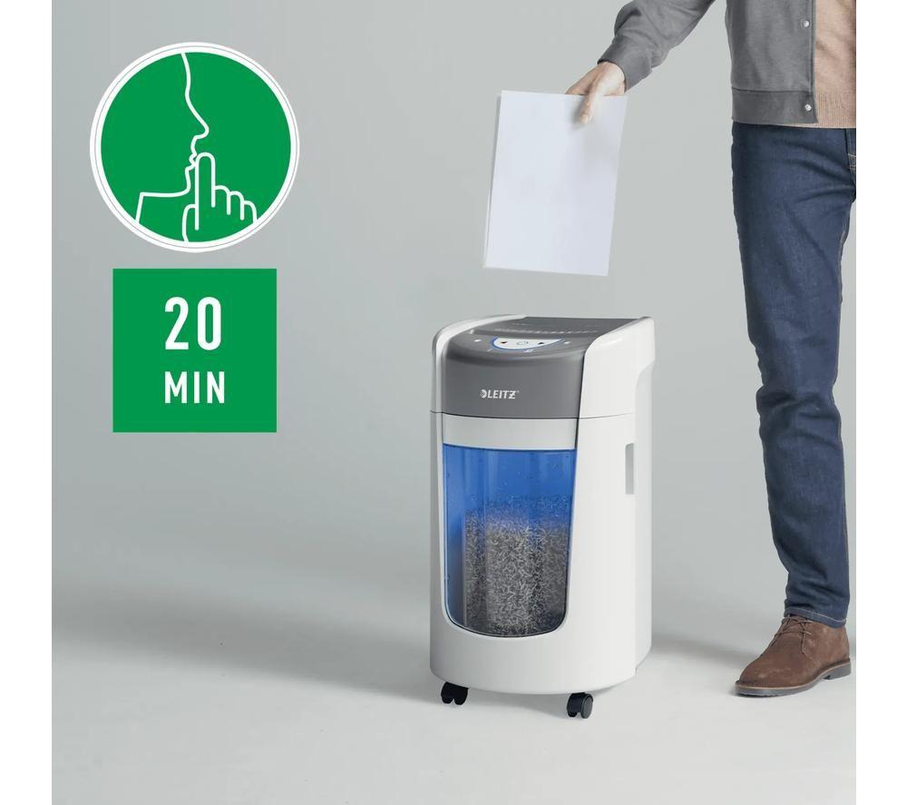LEITZ IQ OptiMax Home Office P5 Micro Cut Paper Shredder image number 9 of 11