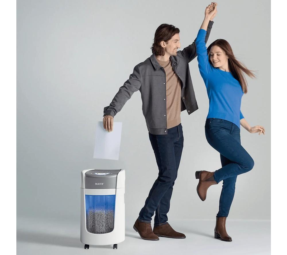 LEITZ IQ OptiMax Home Office P5 Micro Cut Paper Shredder image number 10 of 11
