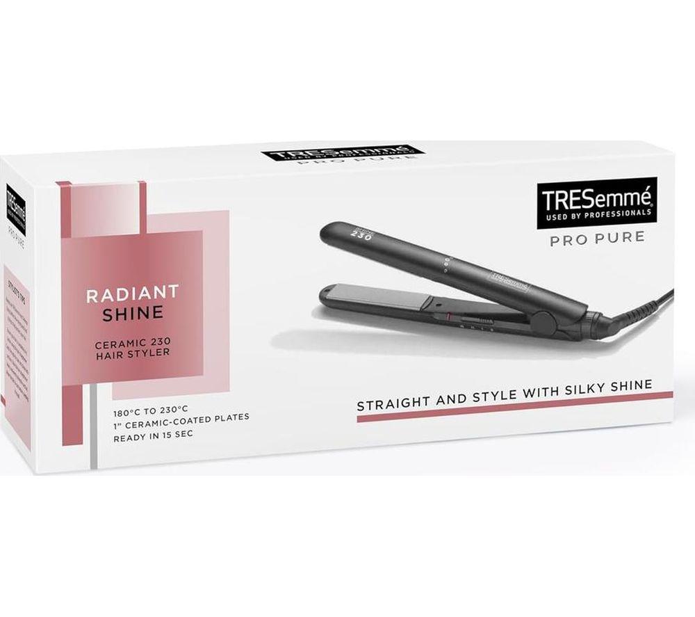 TRESEMME 2066CU PRO PURE Radiant Shine Hair Straightener - Black image number 3 of 4