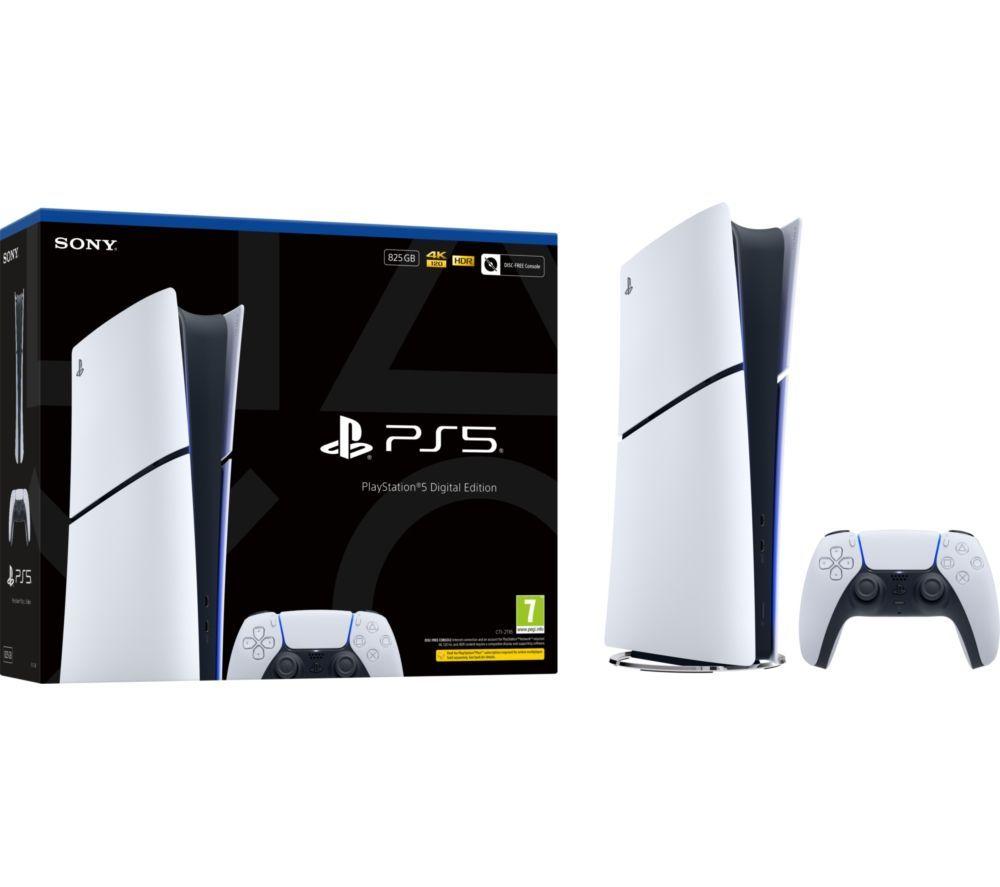 SONY PlayStation 5 Digital Edition & Black PS5 DualSense Wireless Controller Bundle image number 7 of 11