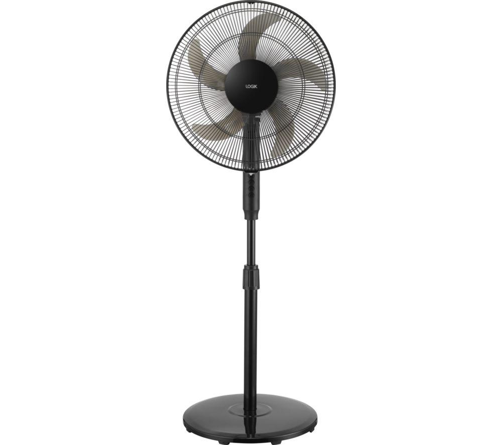LOGIK L16PFB26 16inch Pedestal Fan - Black