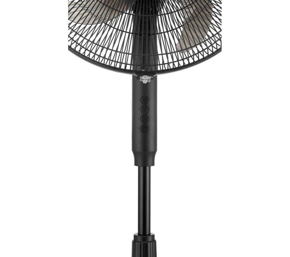LOGIK L16PFB26 16" Pedestal Fan - Black image number 3 of 5