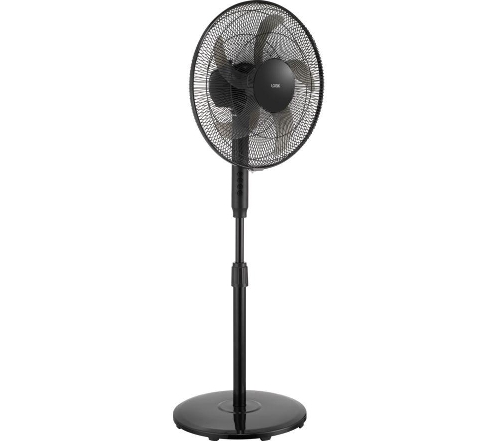 LOGIK L16PFB26 16" Pedestal Fan - Black image number 4 of 5