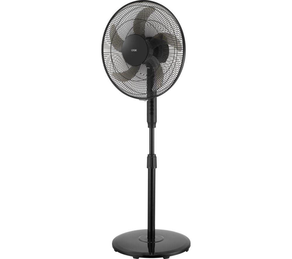 LOGIK L16PFB26 16" Pedestal Fan - Black image number 5 of 5