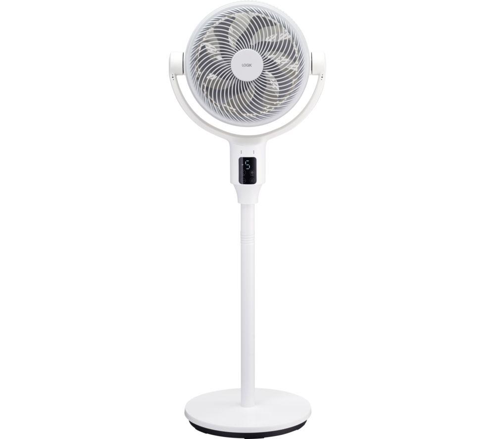 LOGIK L10PFCD26 10inch Pedestal Fan - White