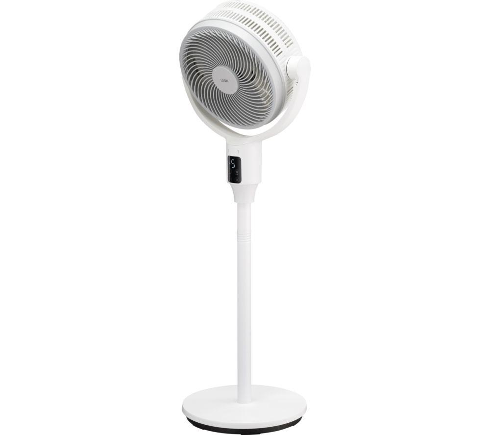 LOGIK L10PFCD26 10" Pedestal Fan - White image number 3 of 7