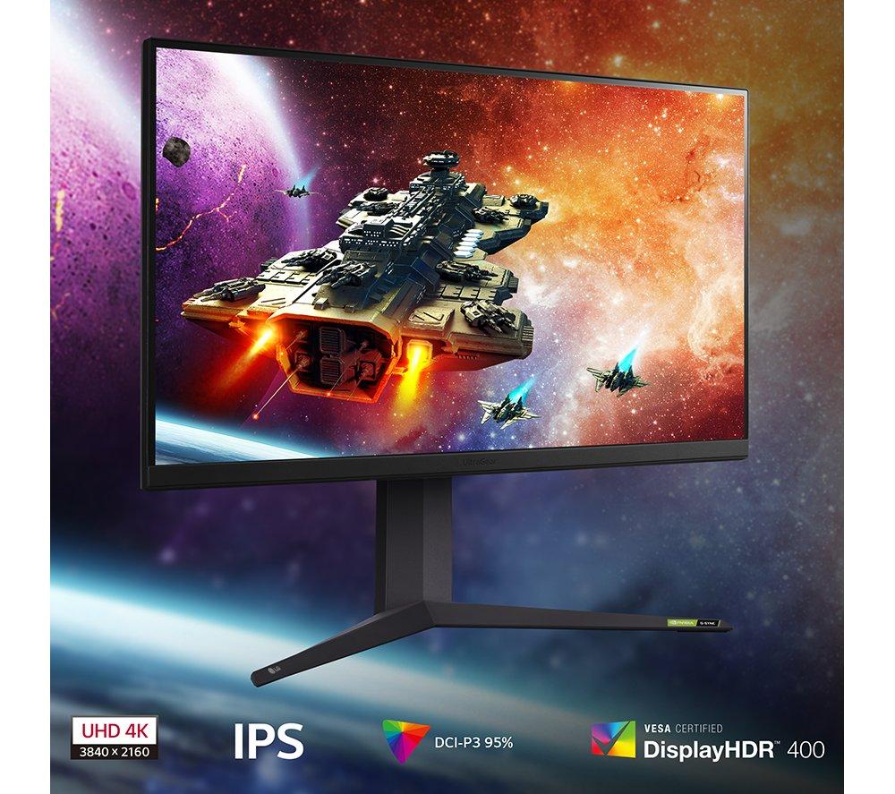 LG UltraGear 32GR93U-B 4K Ultra HD 32" LED Gaming Monitor - Purple Grey image number 3 of 12