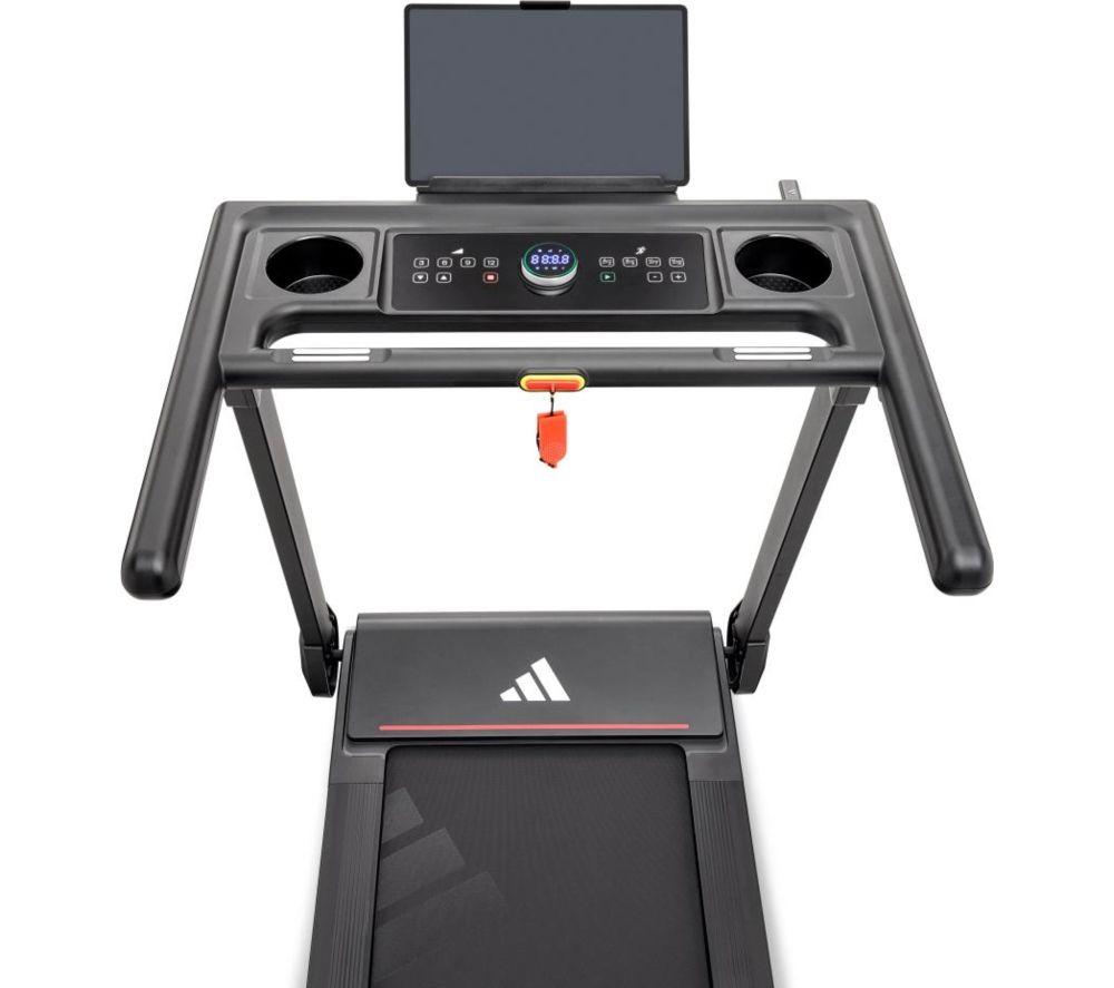 ADIDAS T-1 Folding Smart Bluetooth Treadmill - Black image number 2 of 7