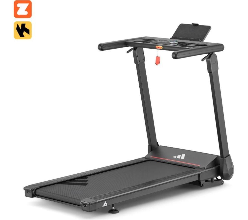ADIDAS T-1 Folding Smart Bluetooth Treadmill - Black image number 4 of 7