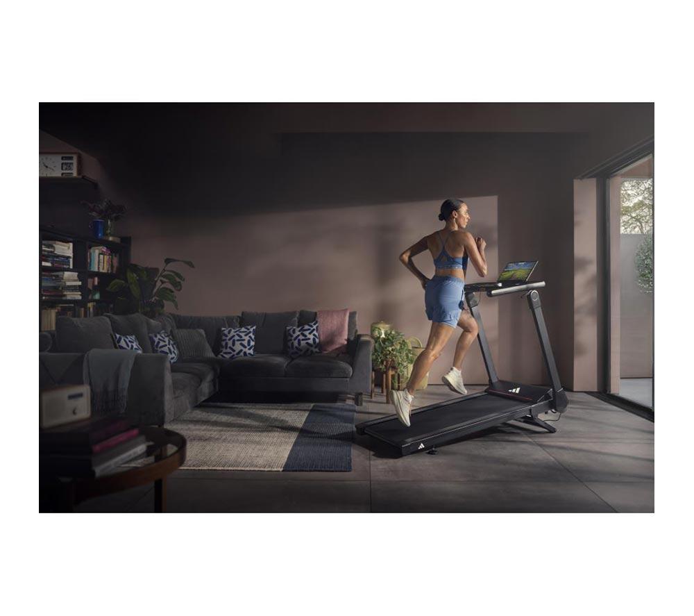 ADIDAS T-1 Folding Smart Bluetooth Treadmill - Black image number 8 of 8