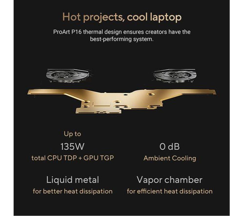 ASUS ProArt P16 Copilot+ PC OLED 16" Refurbished Laptop - AMD Ryzen AI 9, 2TB SSD, Nano Black (Very Good Condition) image number 15 of 16