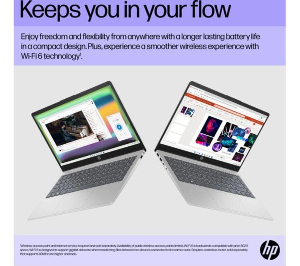 HP Pavilion SE 14-ep1520sa 14" Refurbished Laptop - Intel&reg; Core&trade; Ultra 5, 256 GB SSD, Silver (Very Good Condition) image number 2 of 11