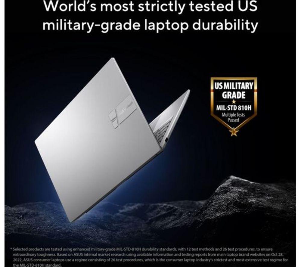 ASUS Vivobook 15 X1504VA 15.6" Refurbished Laptop - Intel&reg; Core&trade; 5, 512 GB SSD, Silver (Very Good Condition) image number 3 of 3