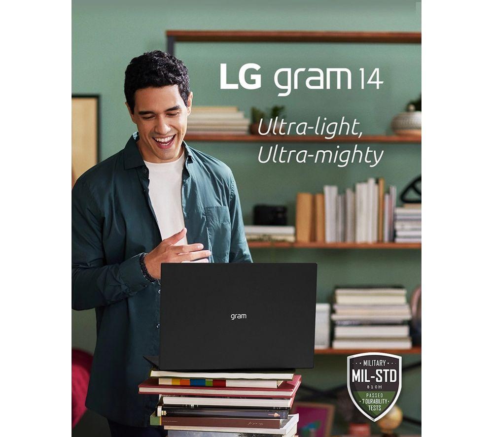 LG Gram 14 14Z90RU-G.AA55A1 14" Laptop - Intel&reg; Core&trade; i5, 512 GB SSD, Black image number 6 of 9