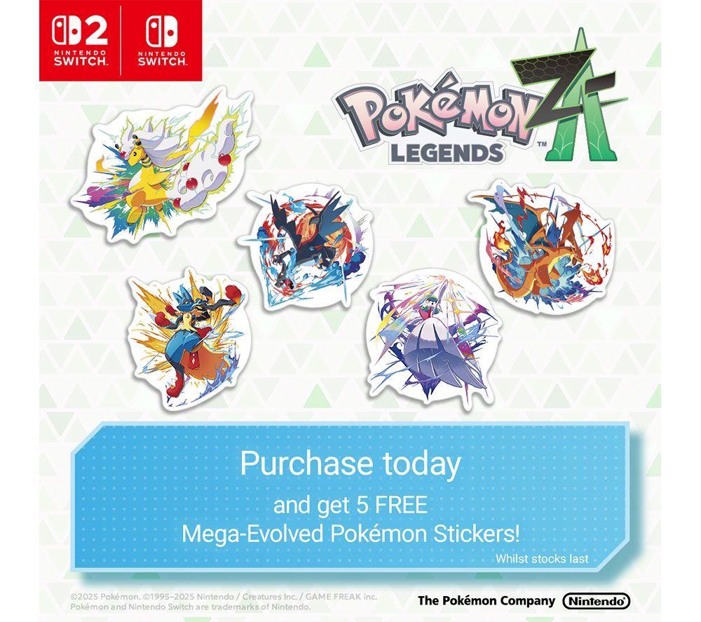 NINTENDO Switch 2, Pok&eacute;mon Legends: Z-A & Sticker Bundle image number 6 of 12