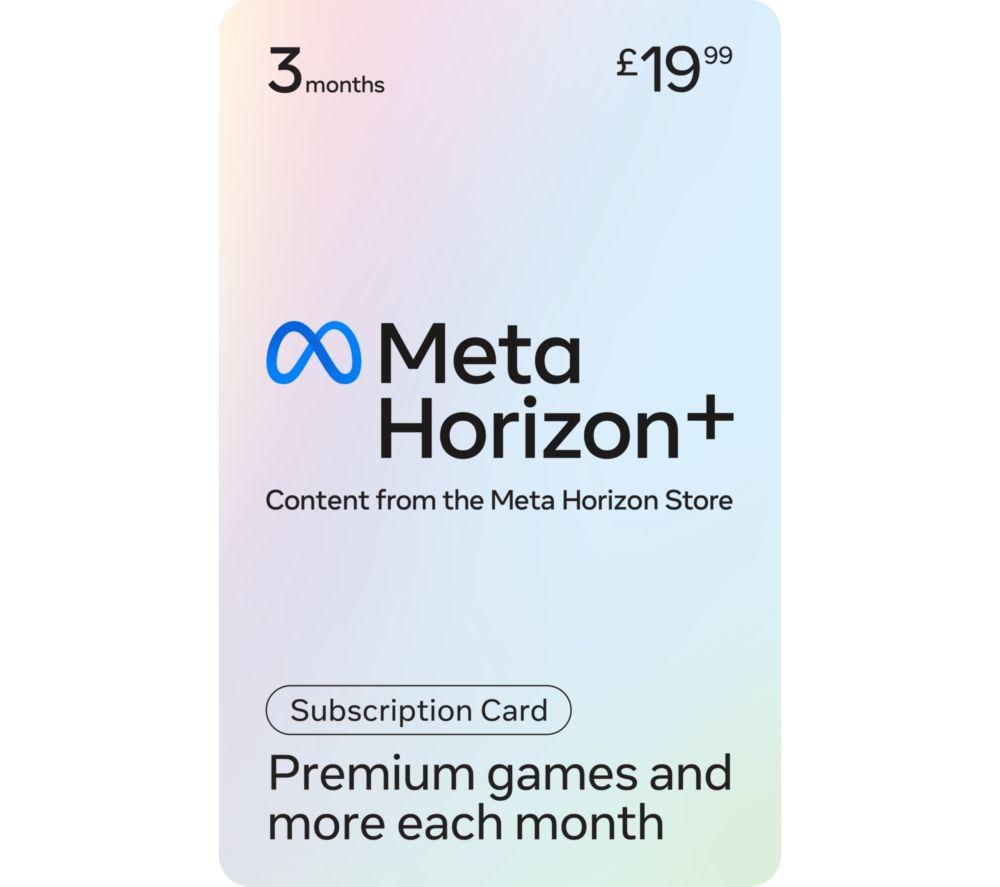 Meta Oculus Horizon 3 Months Subscription Digital Code - £19.99