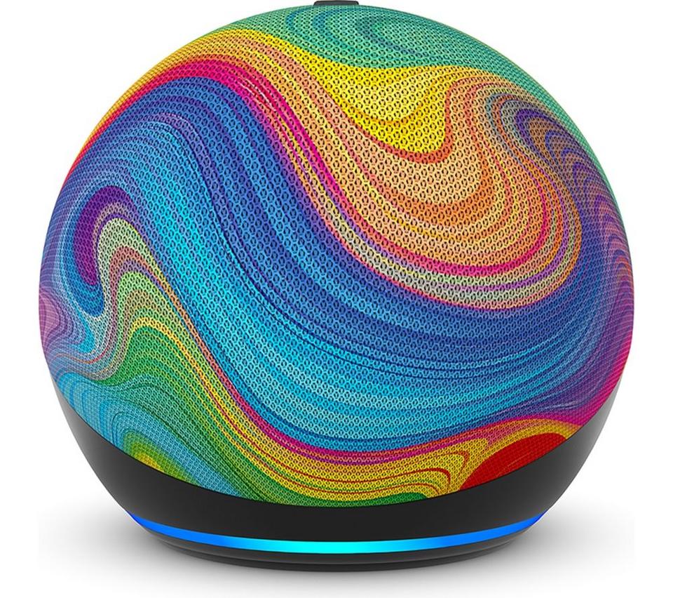 AMAZON Echo Dot Kids (5th Gen) Smart Speaker with Alexa - Rainbow Swirl
