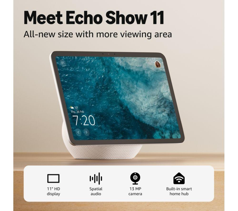 AMAZON Echo Show 11 (2025) Smart Display with Alexa - Glacier White image number 6 of 7
