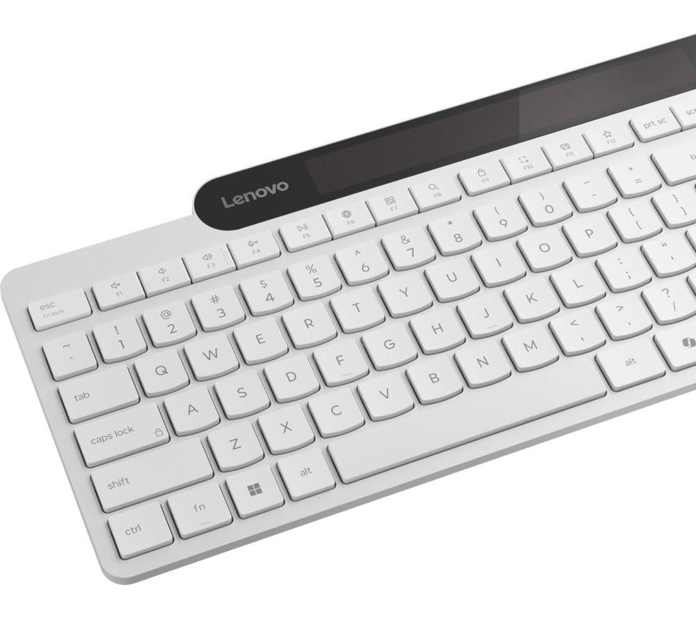 LENOVO 800 Self-Charging Wireless Keyboard - White image number 2 of 9