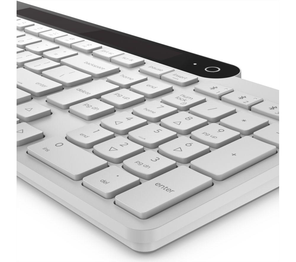 LENOVO 800 Self-Charging Wireless Keyboard - White image number 3 of 9