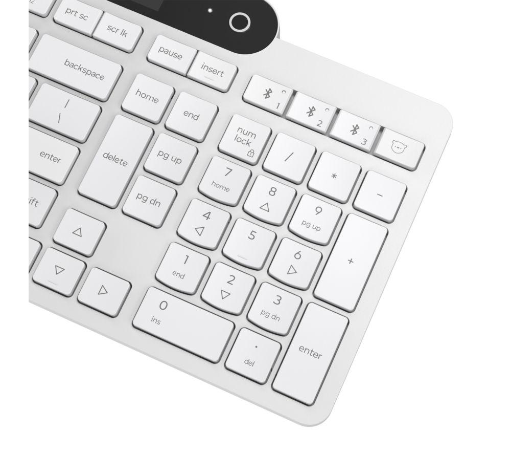 LENOVO 800 Self-Charging Wireless Keyboard - White image number 5 of 9