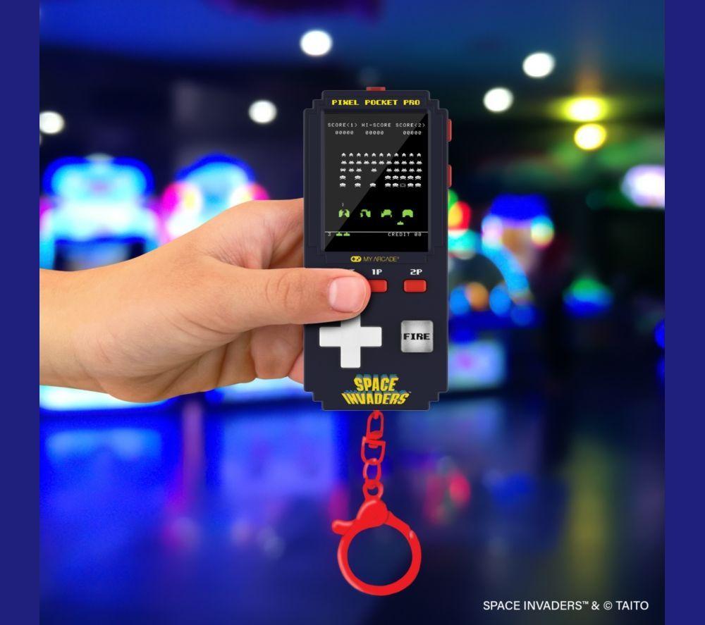 MY ARCADE Pixel Pocket Pro Space Invaders Portable Video Game System image number 2 of 3