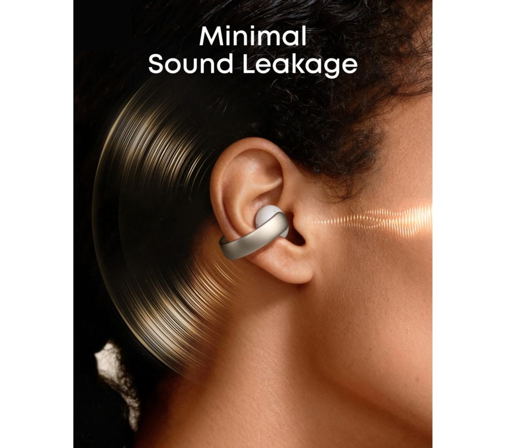 Soundcore by Anker AeroClip ホワイト＆ゴールド Buy SOUNDCORE AeroClip Wireless Bluetooth Earbuds - White | Currys