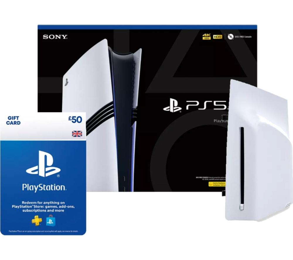 SONY PlayStation 5 Pro, Disc Drive & 50 Gift Card Bundle