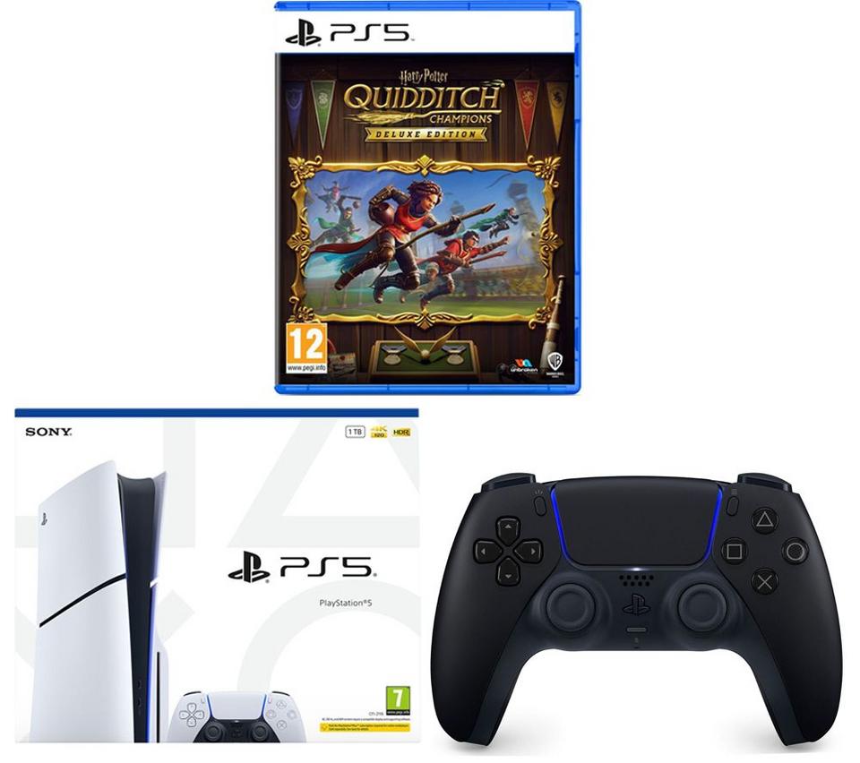 SONY PlayStation 5 with DualSense Wireless Controller & Harry Potter: Quidditch Champions Deluxe Edition Bundle