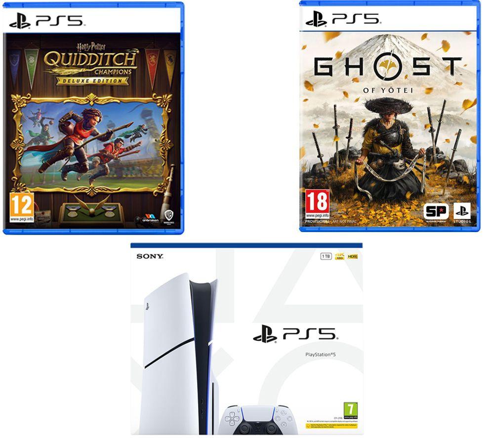 SONY PlayStation 5, Ghost of Yotei & Harry Potter: Quidditch Champions Deluxe Edition Bundle