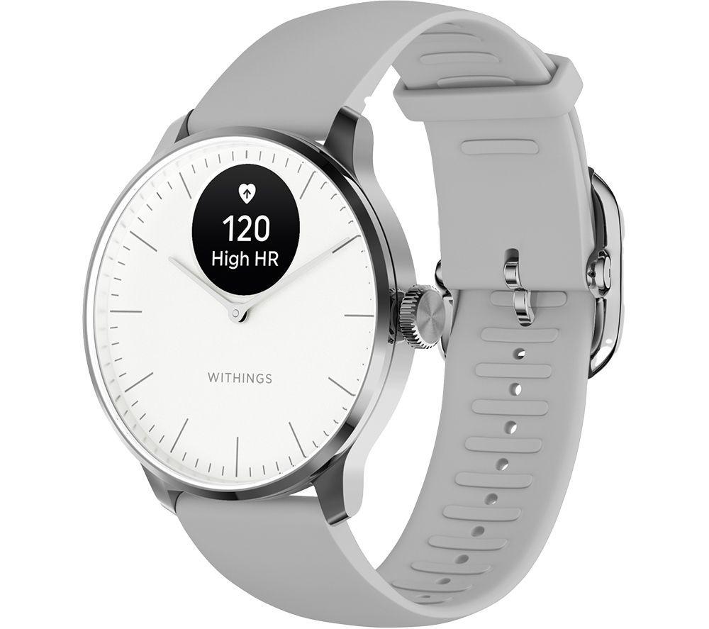 WITHINGS ScanWatch Light Hybrid Smart Watch - Pearl White, 37 mm image number 2 of 11
