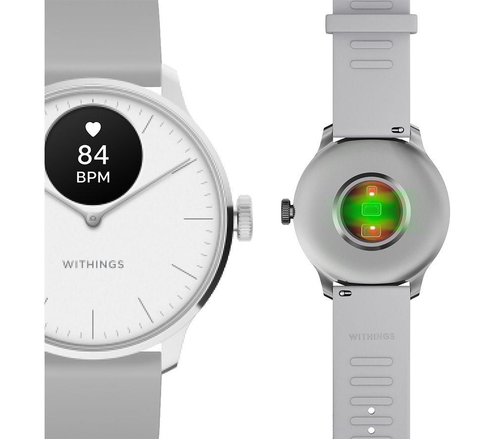 WITHINGS ScanWatch Light Hybrid Smart Watch - Pearl White, 37 mm image number 5 of 11